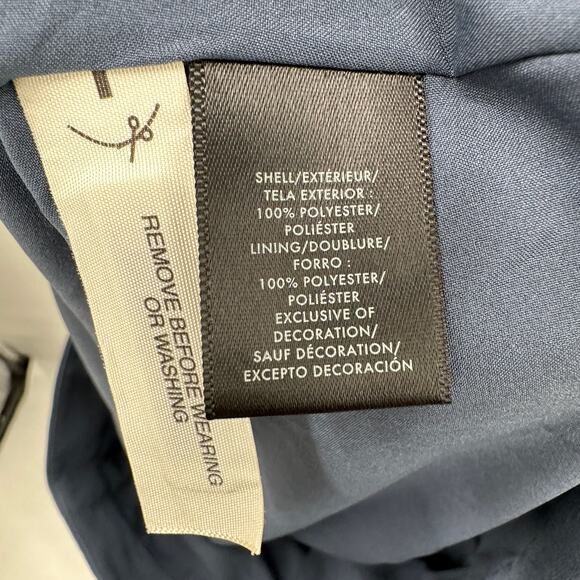 ANN TAYLOR Blue Swing Skirt with Lace Hem // 10 - Picture 9 of 11